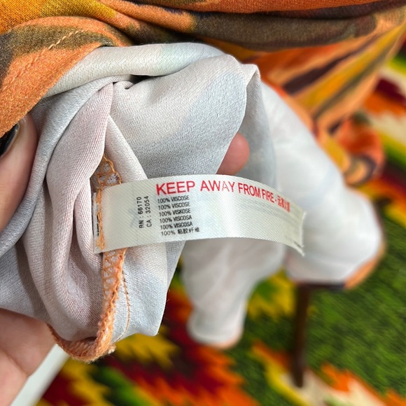 Anthropologie Maxi Dress Tie Dye Abstract Boho Casual Size XS - Picture 8 of 11